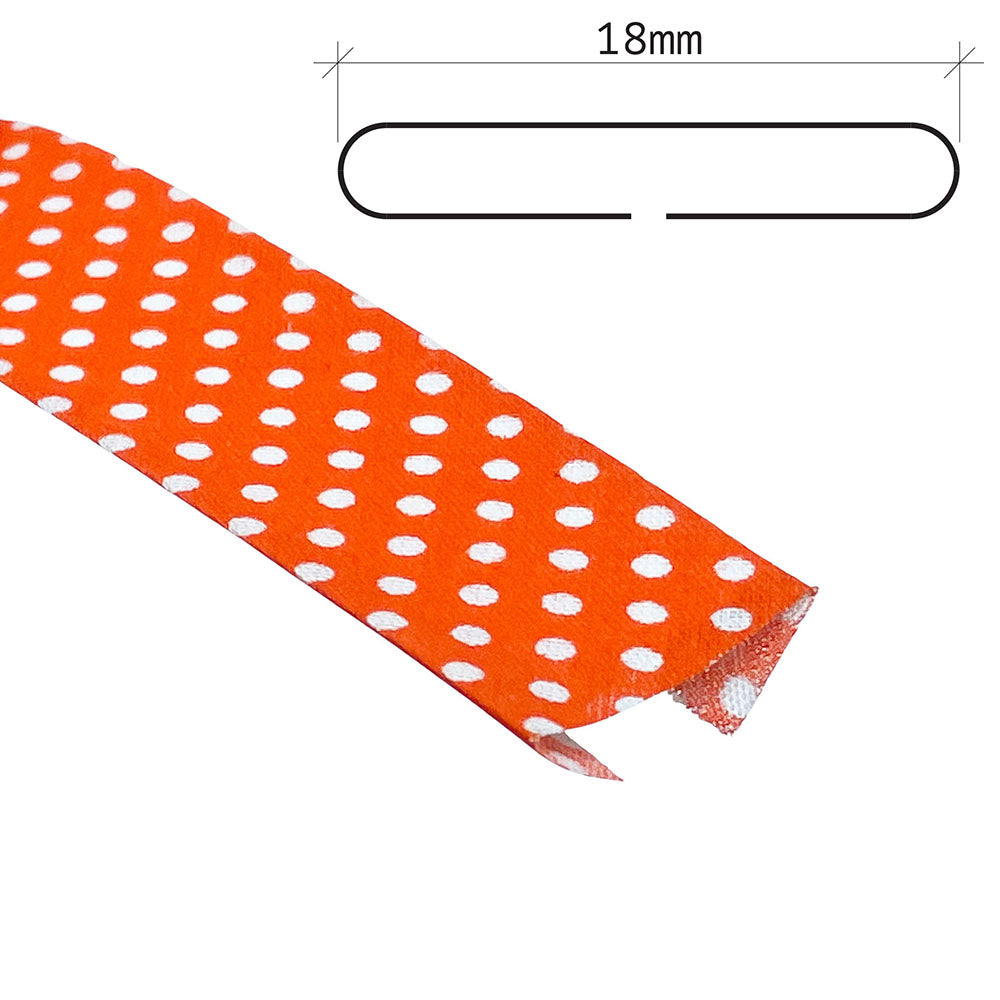 18mm Polka Bias Binding