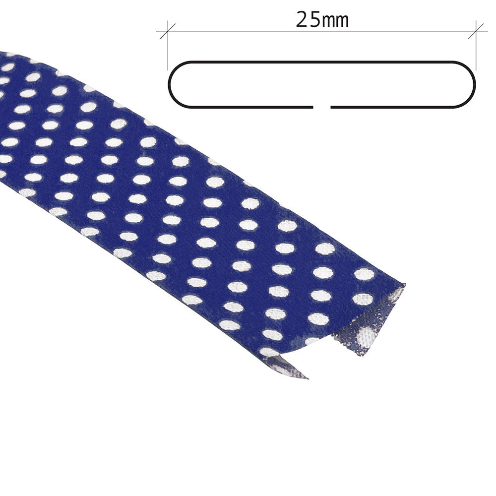 25mm Polka Bias Binding