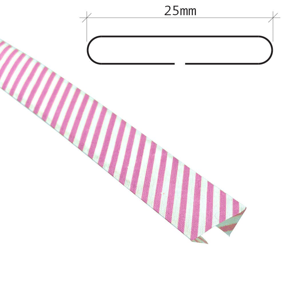 25mm Stripe Bias Binding