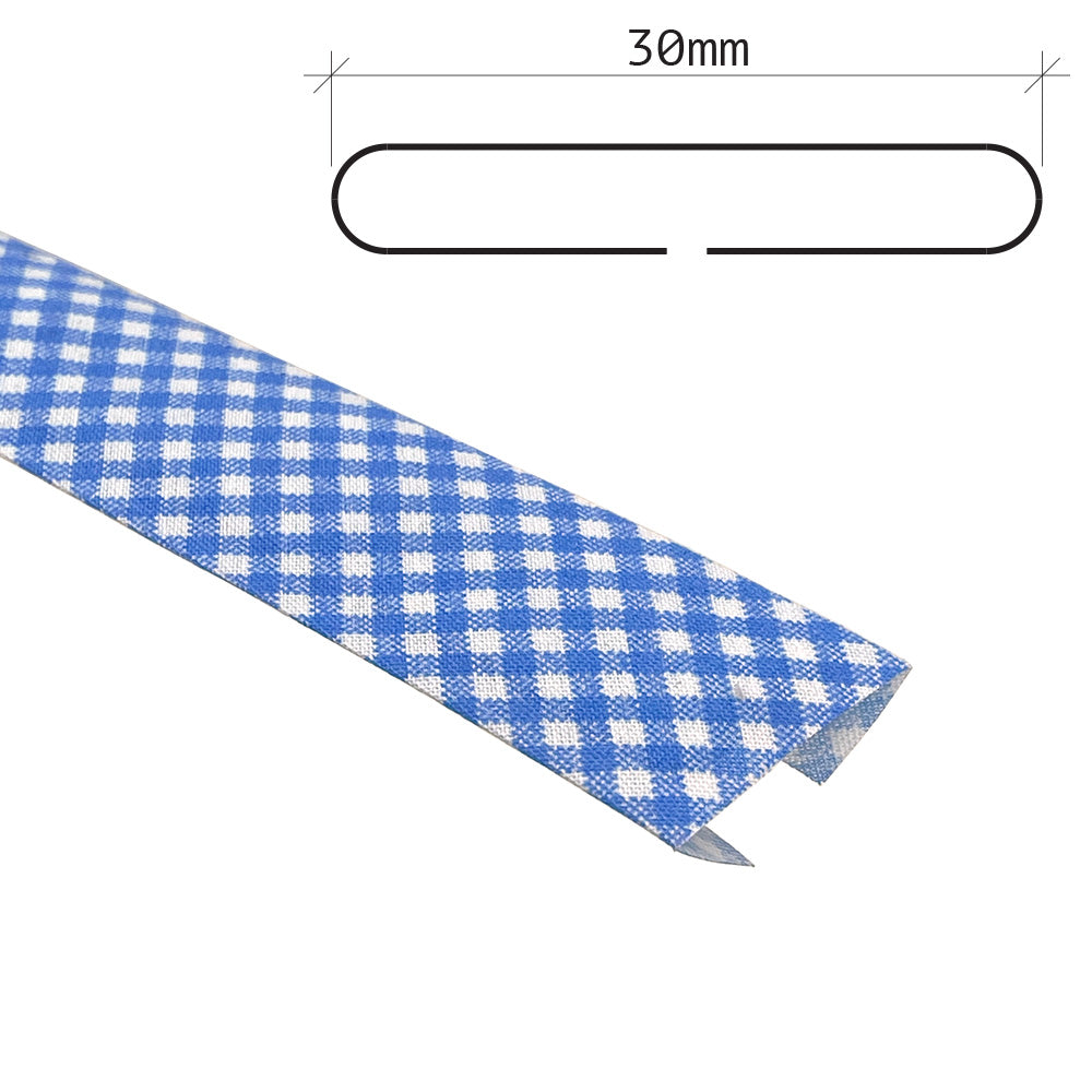 30mm Gingham Bias Binding