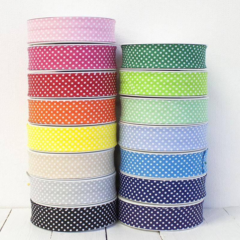 30mm Polka Bias Binding