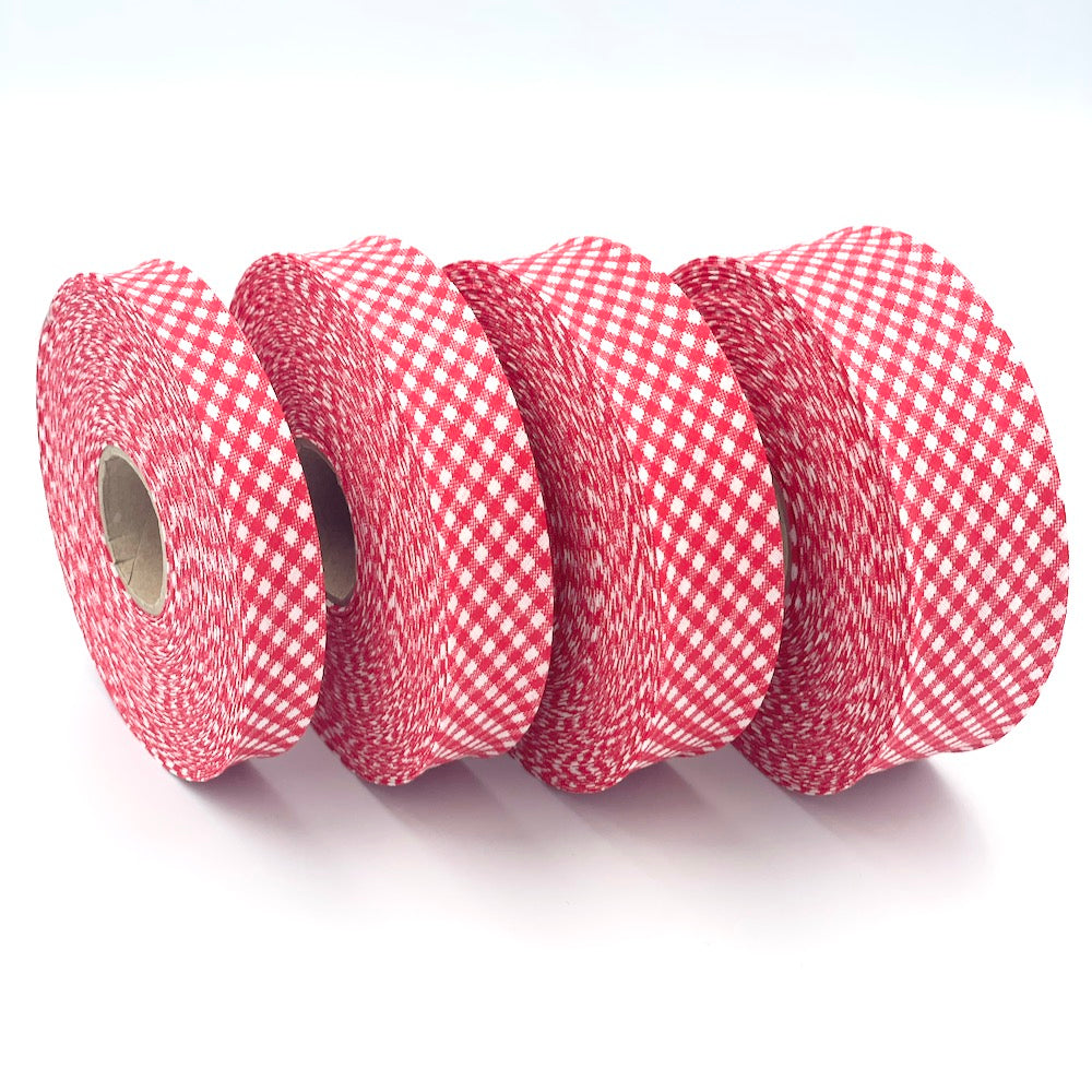 18mm Gingham Bias Binding