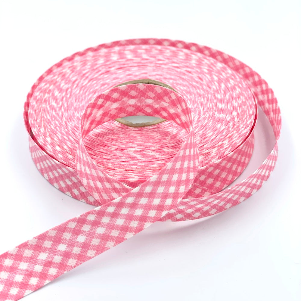 18mm Gingham Bias Binding