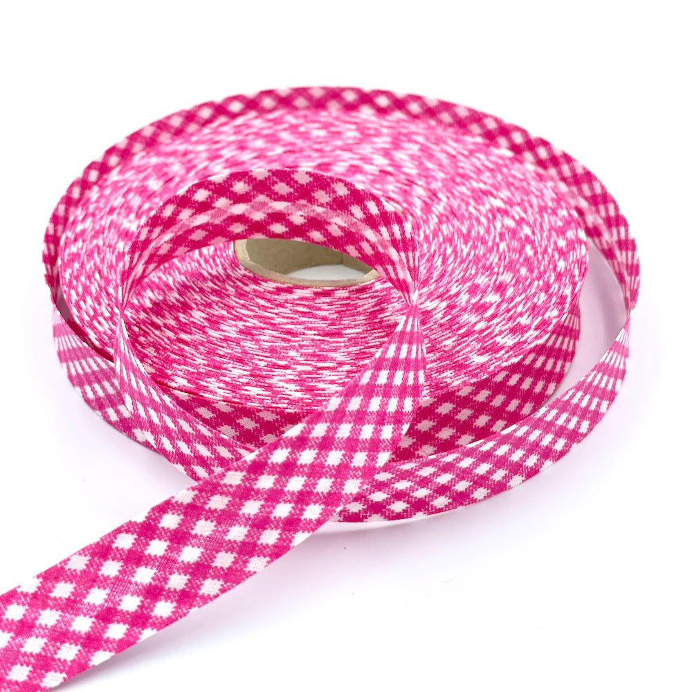 18mm Gingham Bias Binding