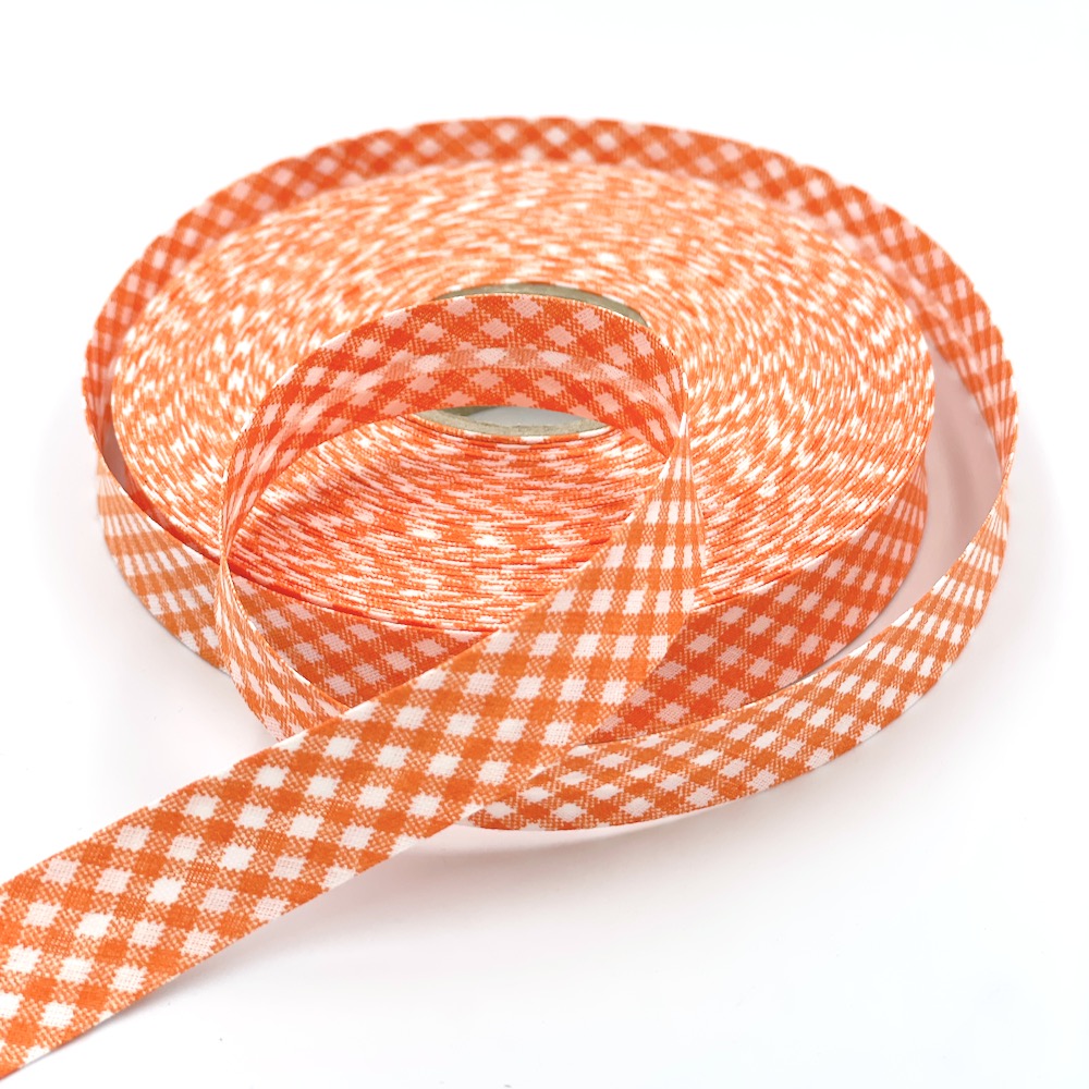 18mm Gingham Bias Binding