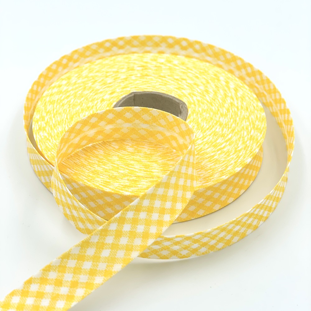 18mm Gingham Bias Binding