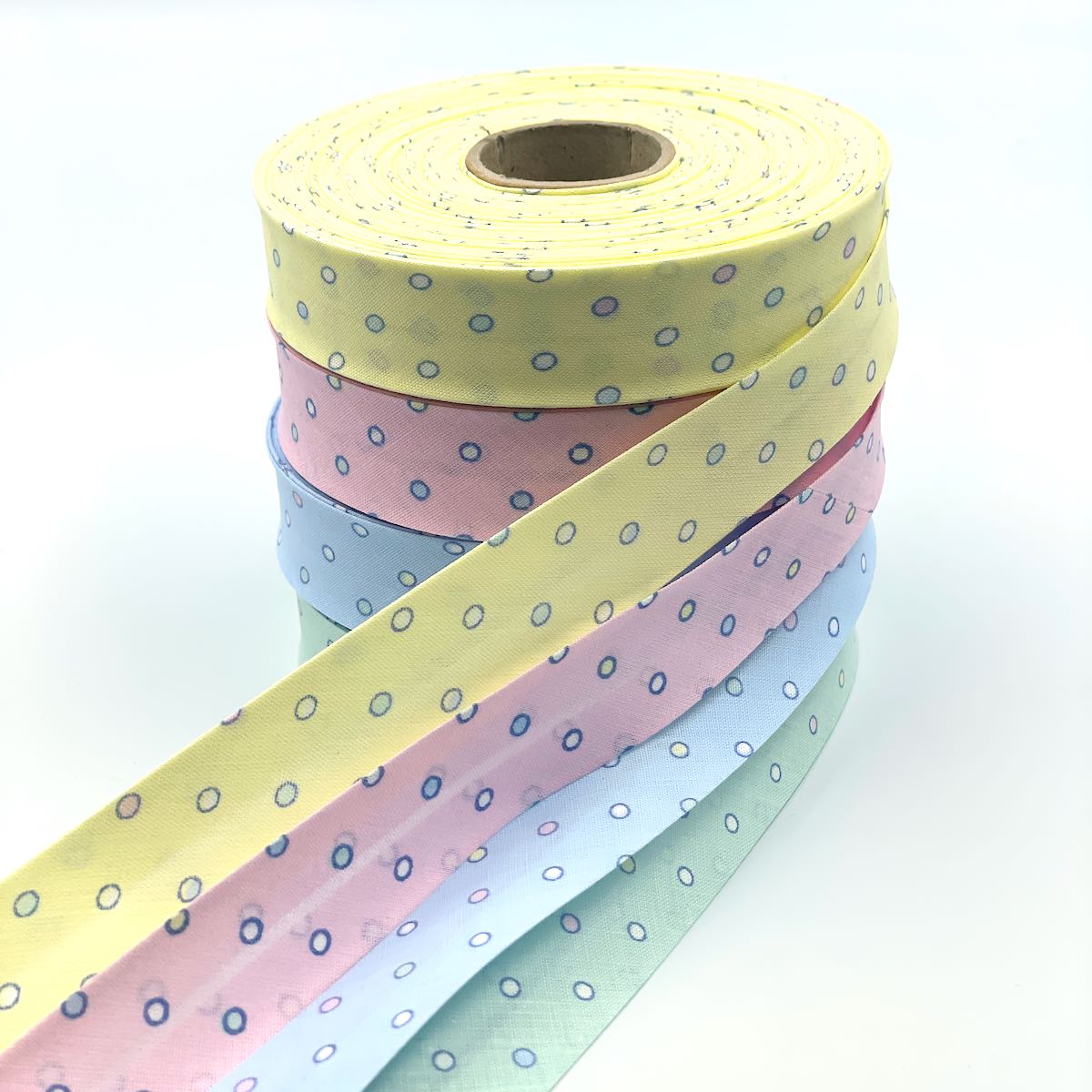 25mm Bubble Dot Bias Binding