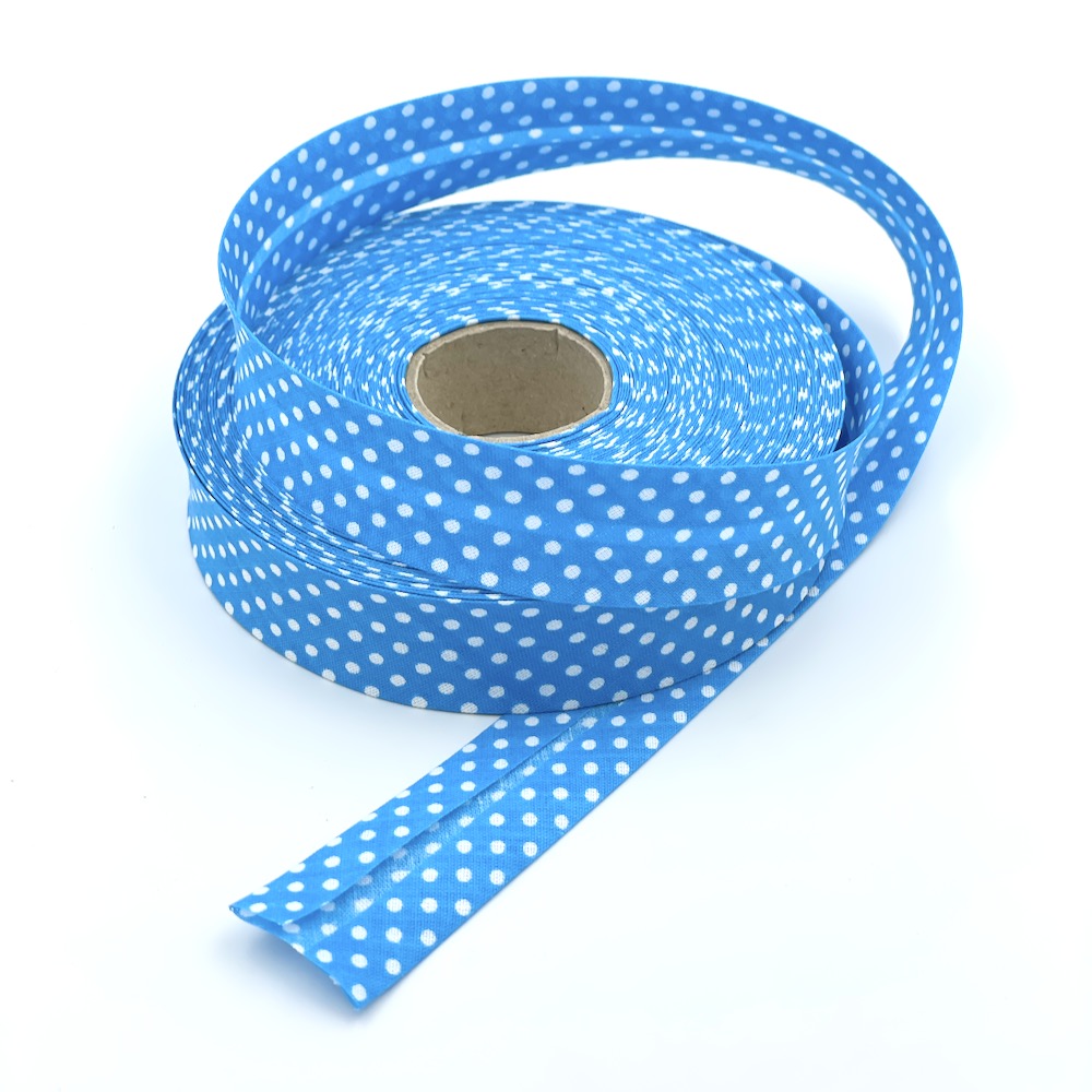 25mm Polka Bias Binding