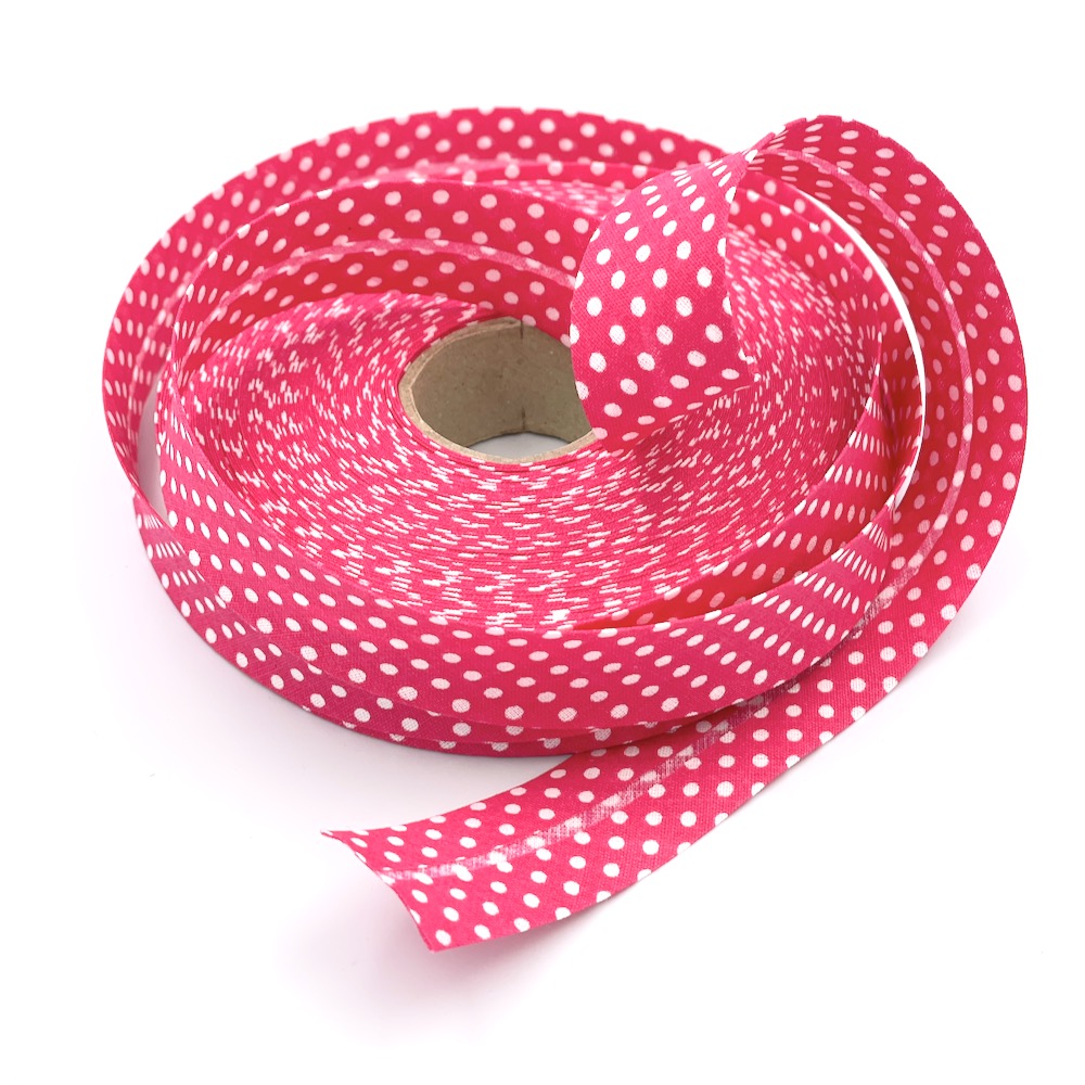 25mm Polka Bias Binding