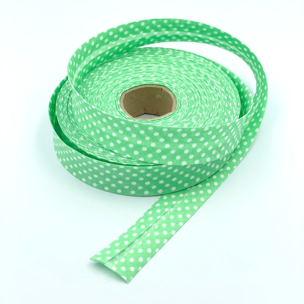 25mm Polka Bias Binding