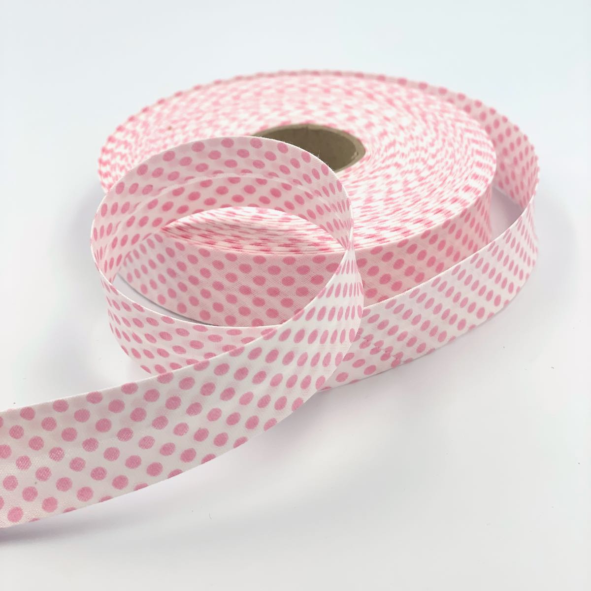 25mm Reverse Polka Bias Binding