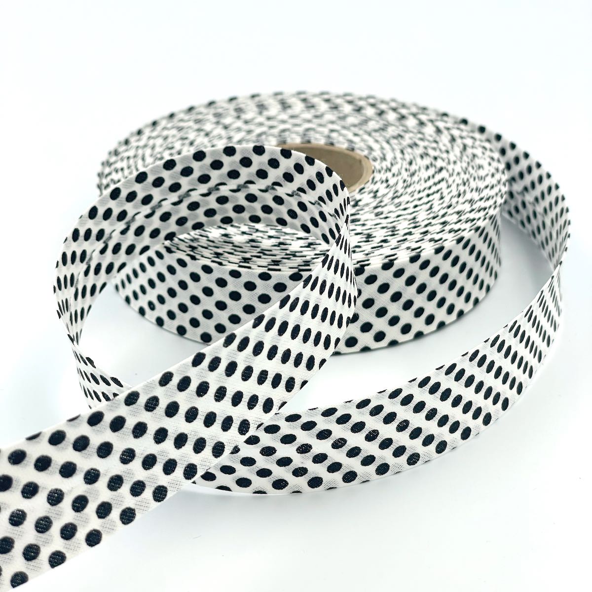 25mm Reverse Polka Bias Binding