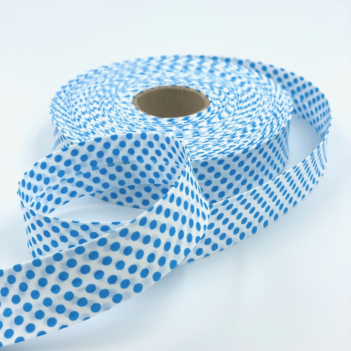 25mm Reverse Polka Bias Binding