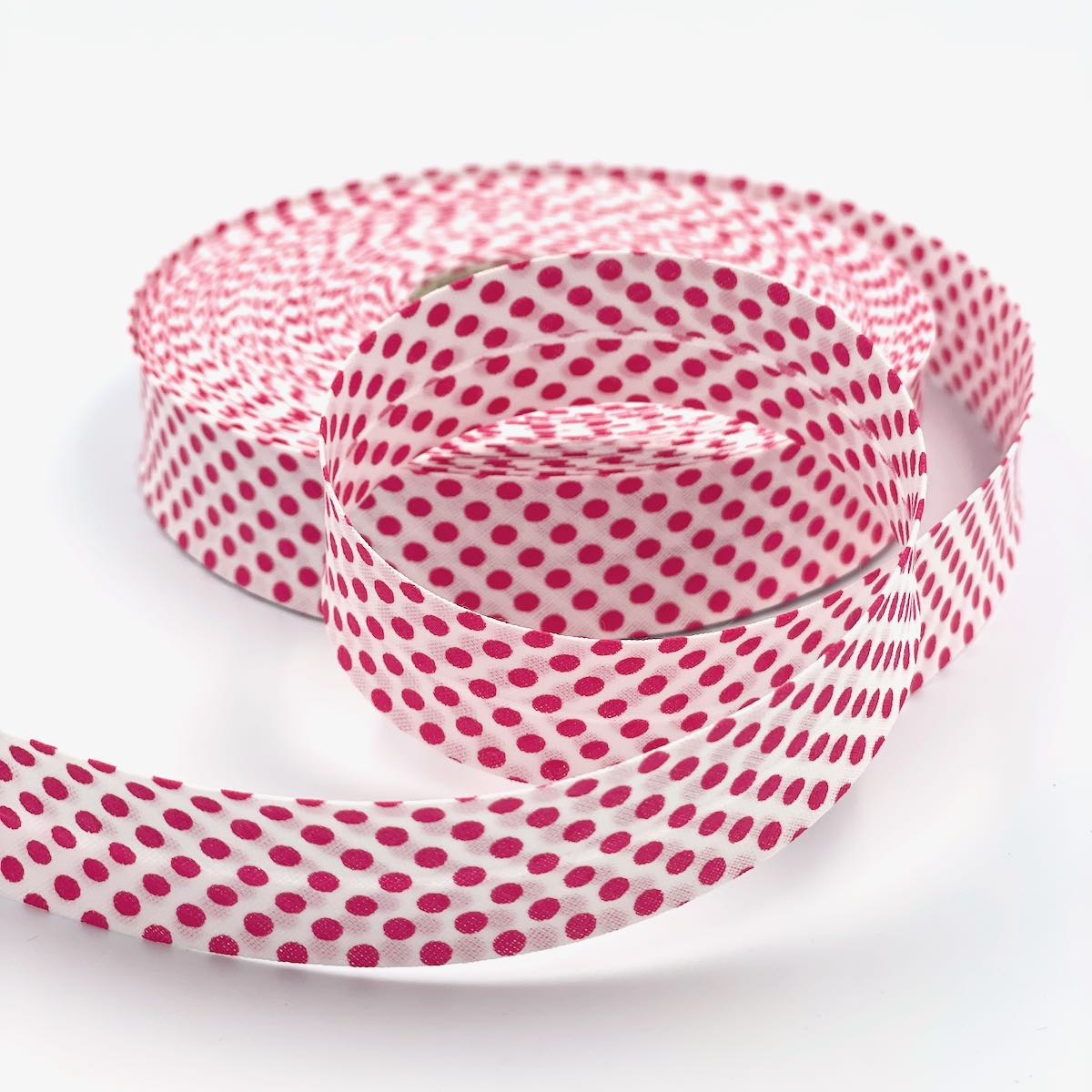 25mm Reverse Polka Bias Binding