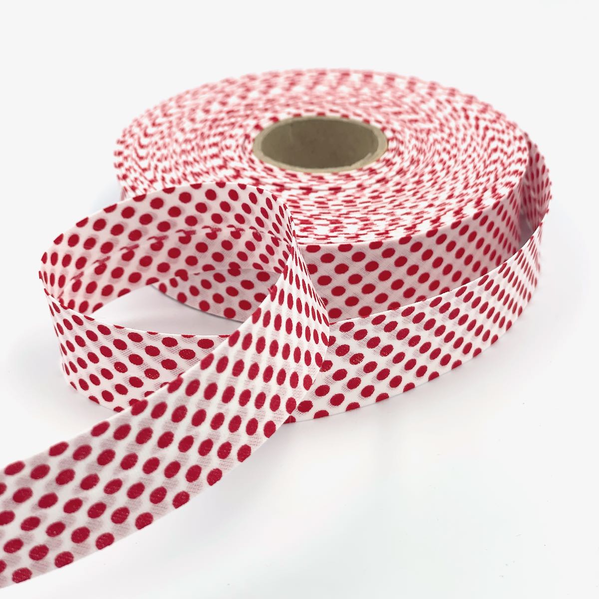 25mm Reverse Polka Bias Binding