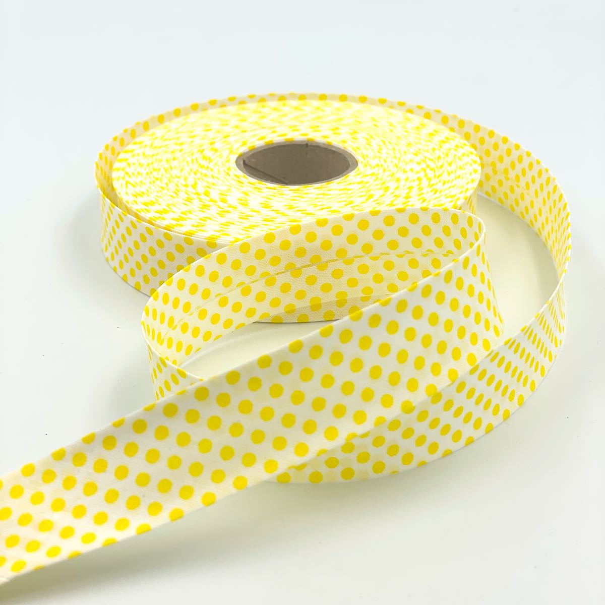 25mm Reverse Polka Bias Binding