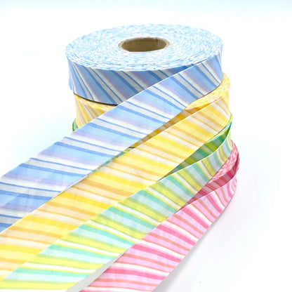 25mm Tonal Stripe Bias Binding