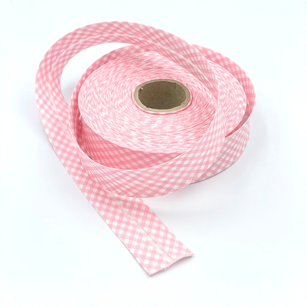 30mm Gingham Bias Binding