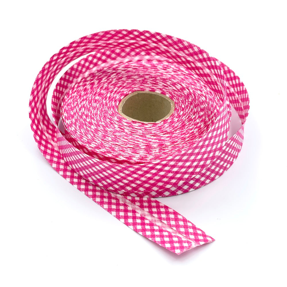 30mm Gingham Bias Binding