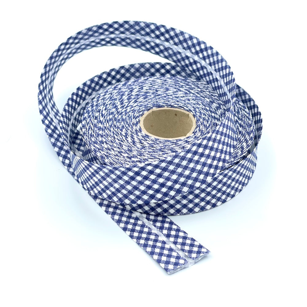 30mm Gingham Bias Binding