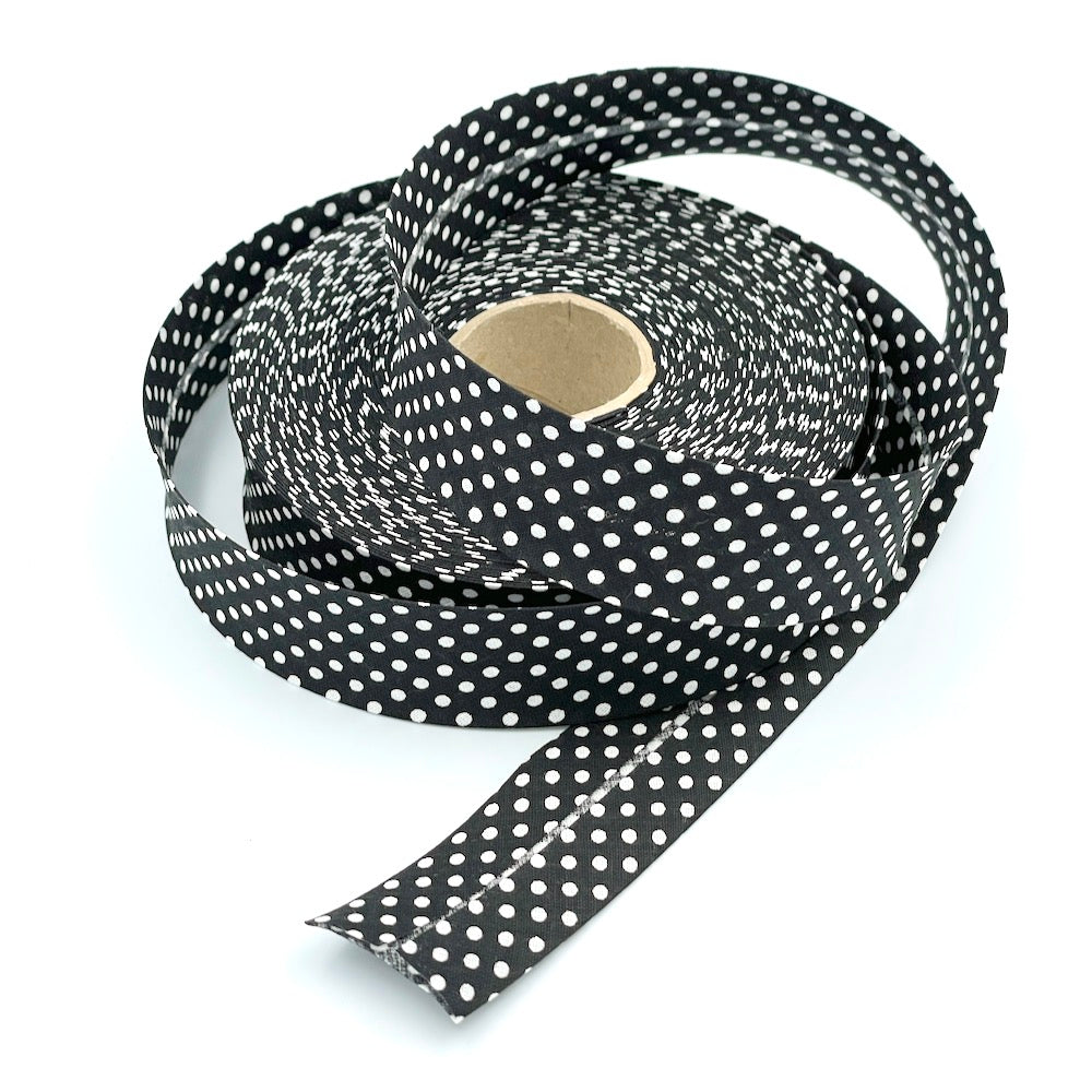 30mm Polka Bias Binding