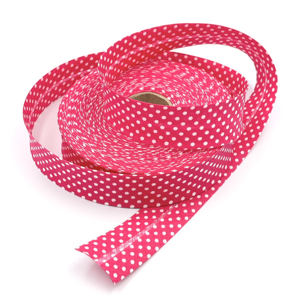 30mm Polka Bias Binding