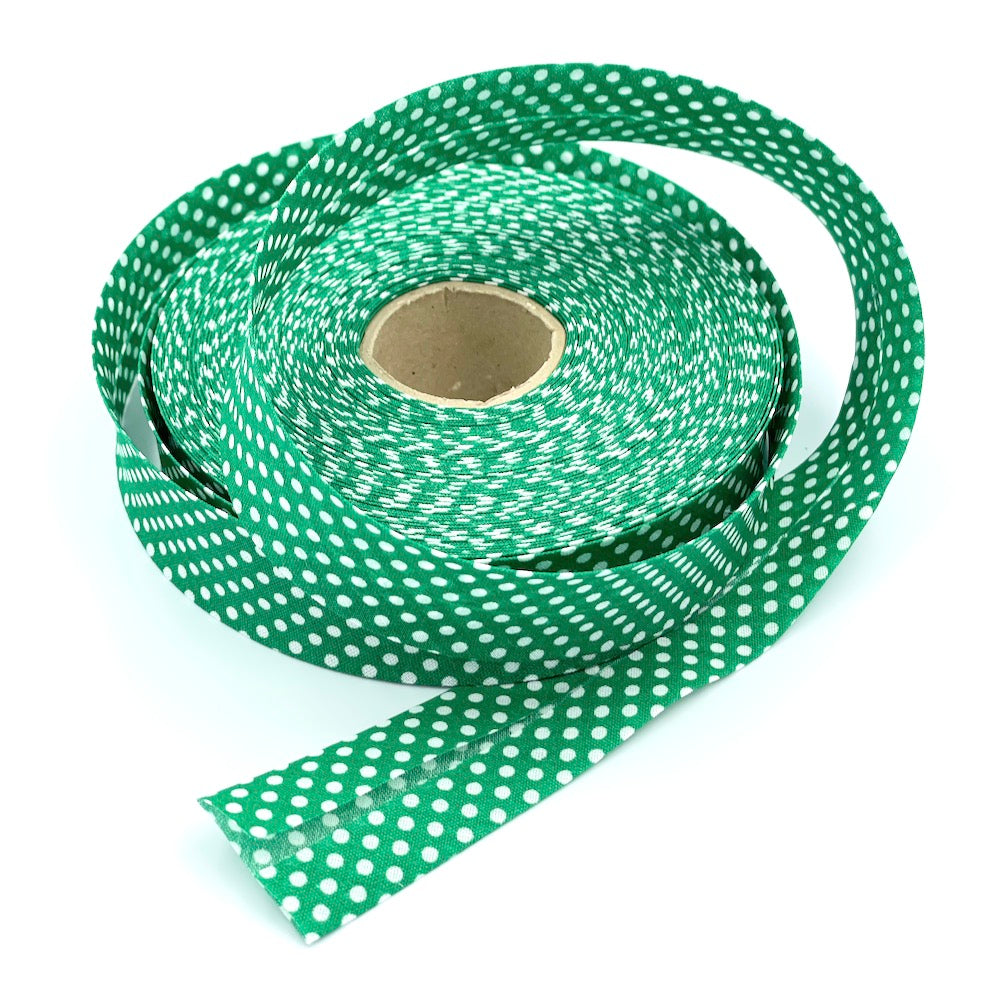 30mm Polka Bias Binding