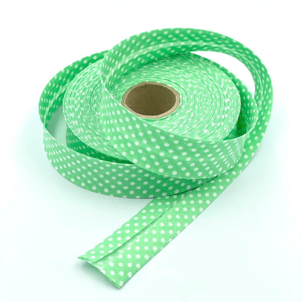 30mm Polka Bias Binding