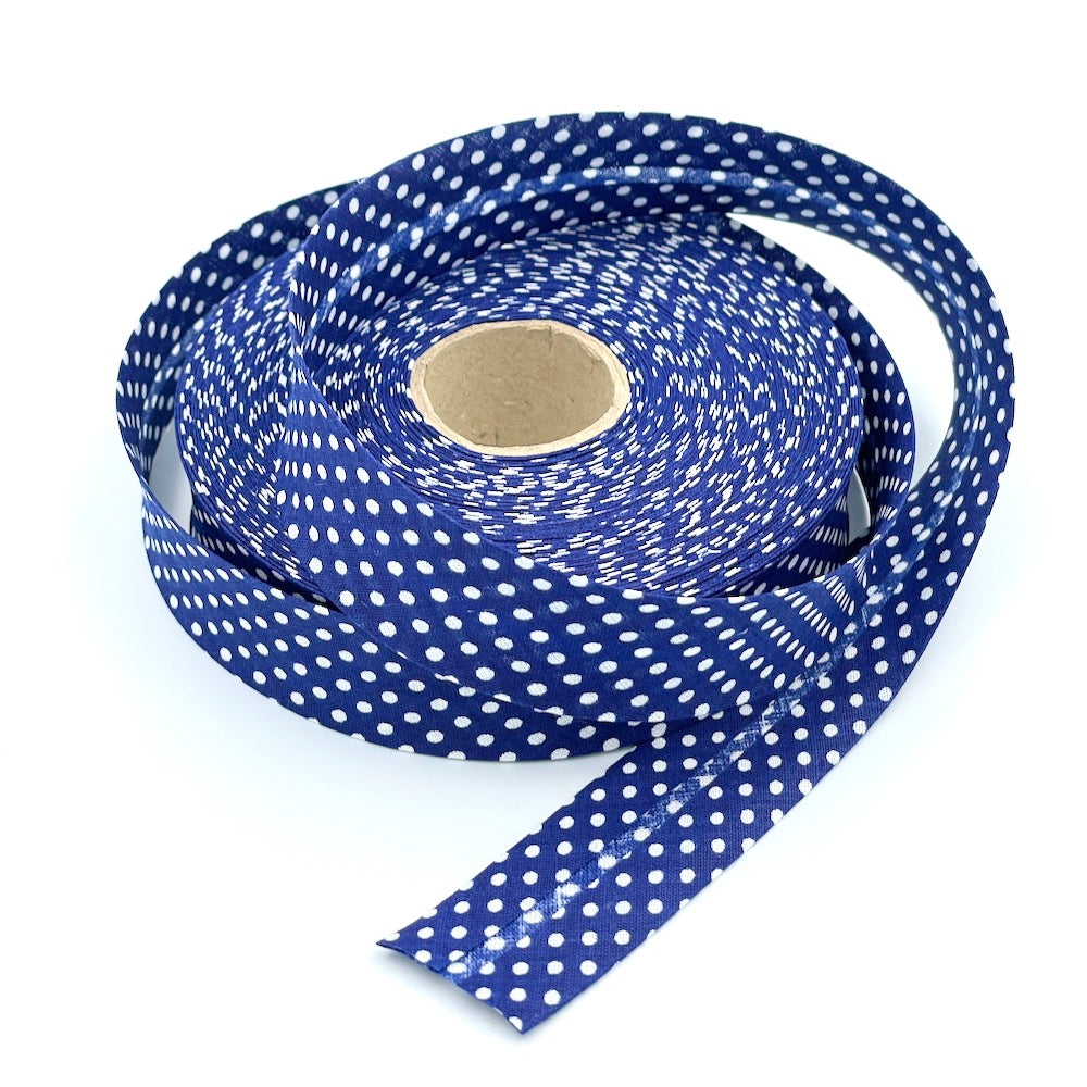 30mm Polka Bias Binding