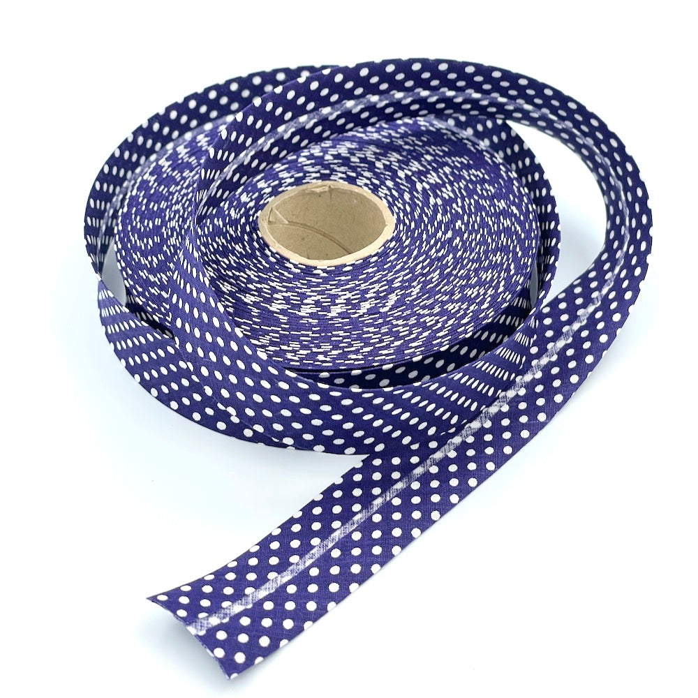 30mm Polka Bias Binding