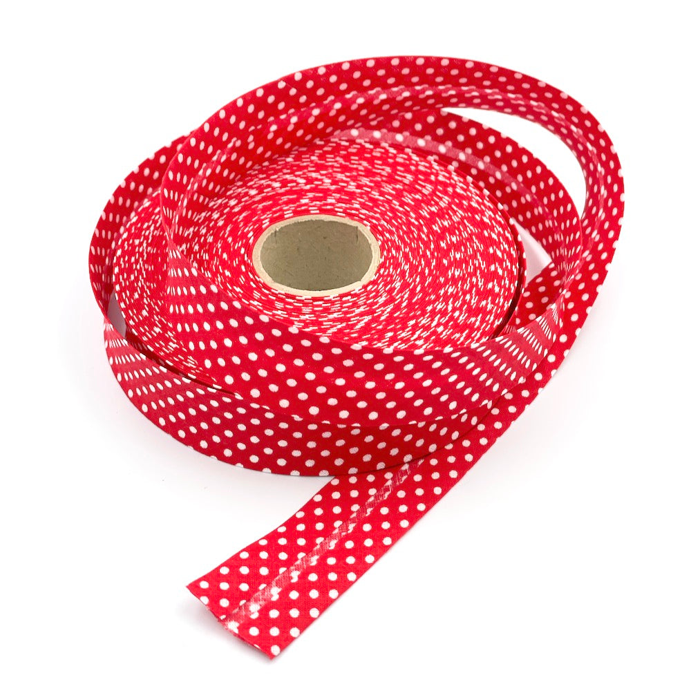 30mm Polka Bias Binding