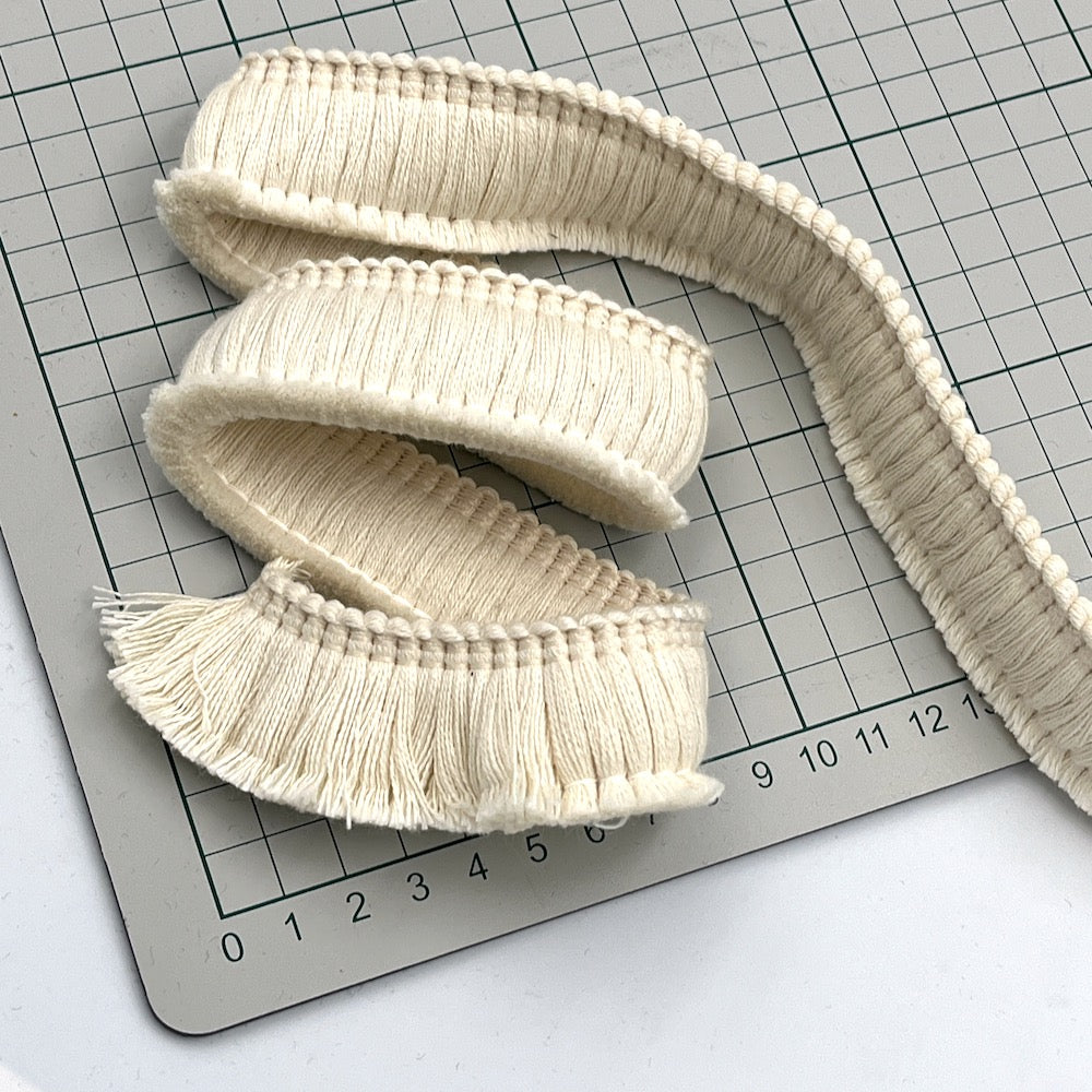 30mm Cotton Brush Fringe Trim