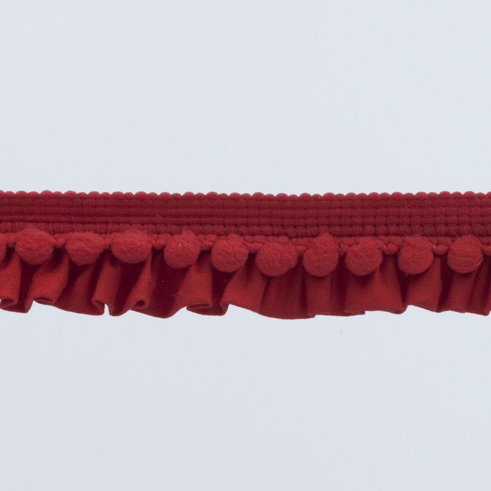 Pleated Pom Pom Bias Binding